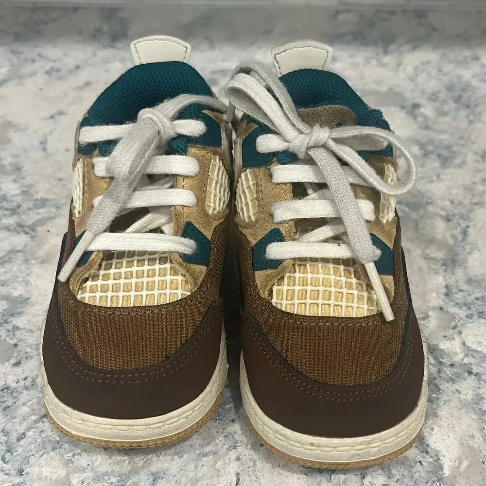 Nike Jordan 4 Retro TD Cacao Wow Toddler Boy's 6C Shoes FB2215-200